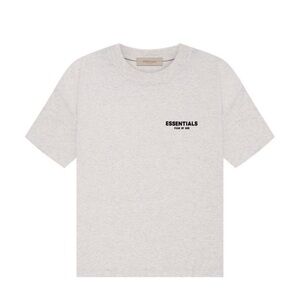 Fear of god essentials tshirt “light oat meal”